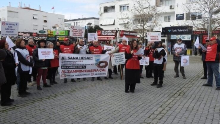 Çeşme’de emekliler sokakta