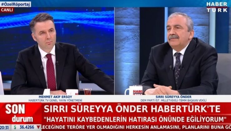 Habertürk ambargoyu kaldırdı: Sırrı Süreyya Önder konuk oldu