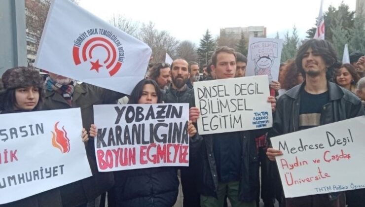 THTM Ankara Temsilciliği 3 Mart Devrim Yasaları için MEB’in önünde açıklama yaptı: ‘Eylemli muhalefet yapmak zorundayız’