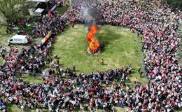 Edirne’de Kakava ateşi yakıldı