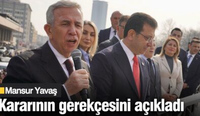 Mansur Yavaş, Ekrem İmamoğlu’na destek için sosyal medya hesabını onun kullanımına açtığını duyurdu.