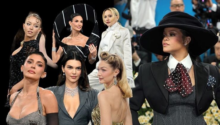 Met Gala kırmızı halısı | Yılın moda  olayında Rihanna yine hamile!