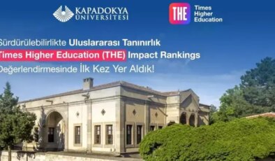 Kapadokya Üniversitesi, THE Impact Rankings 2025’te Yer Aldı
