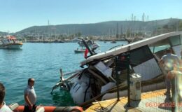 Marina’da akaryakıt alan yat önce patladı sonra battı: İki denizci yaralı
