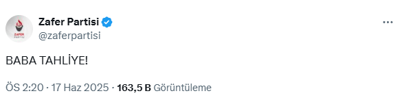 Ümit Özdağ tahliye edildi