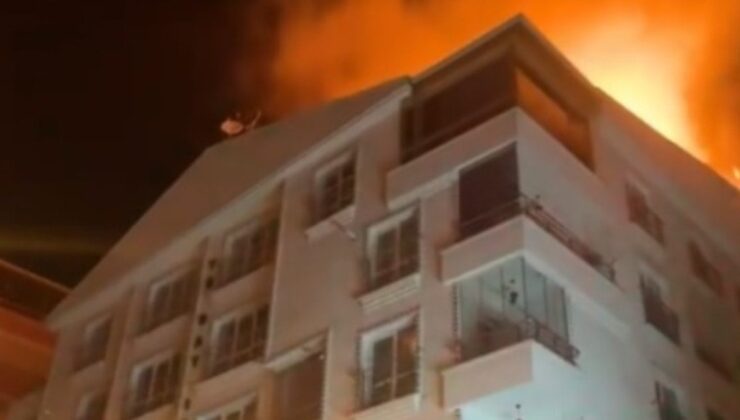Ankara'da 5 katlı binada yangın