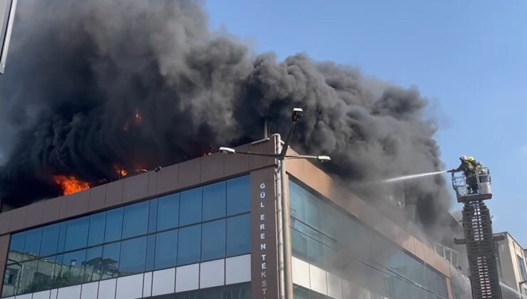 Bursa’da tekstil atölyesinde yangın
