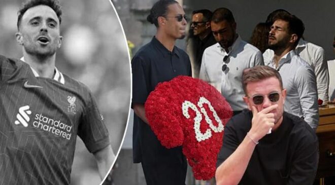 Futbol dünyası Diogo Jota ve kardeşi için yasta: Cenazesinde gözyaşları sel oldu | Ronaldo detayı