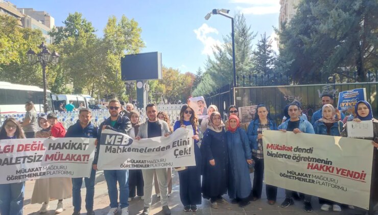 Mülakat mağdurları MEB önünden Bakan Tekin’e seslendi:  Bu kanayan yarayı kim kapatacak?