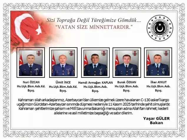 20 şehidimizin naaşı T&uuml;rkiye'ye getirildi