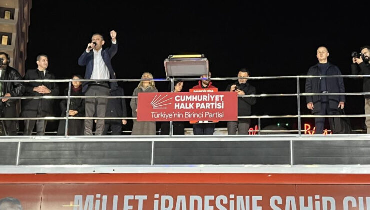 CHP Genel Başkanı Özgür Özel, Güngören’deki mitinge katıldı